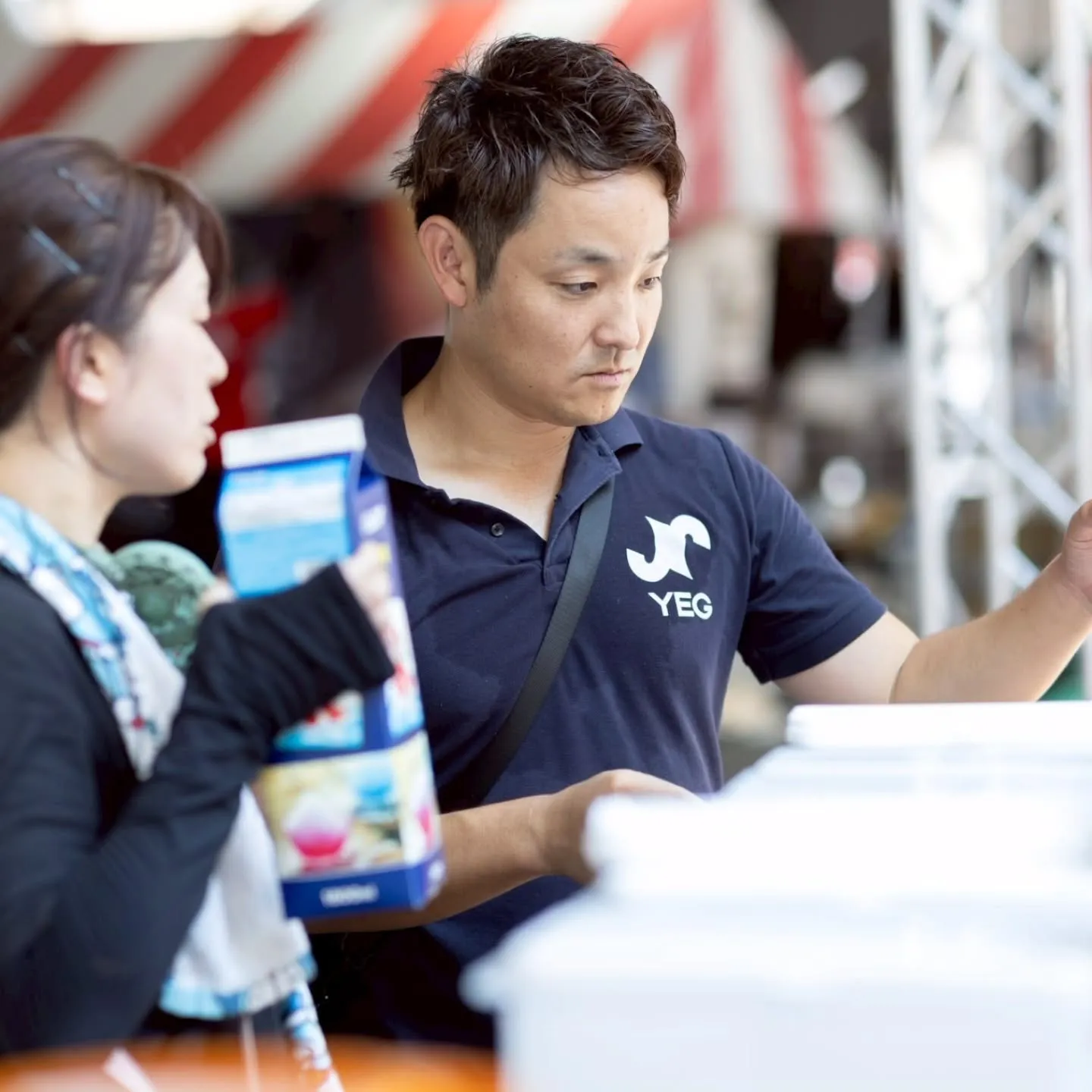 七夕まつり、グループLINEの写真より